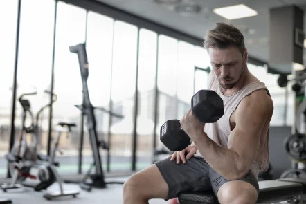 Dumbbells ready for a strength workout